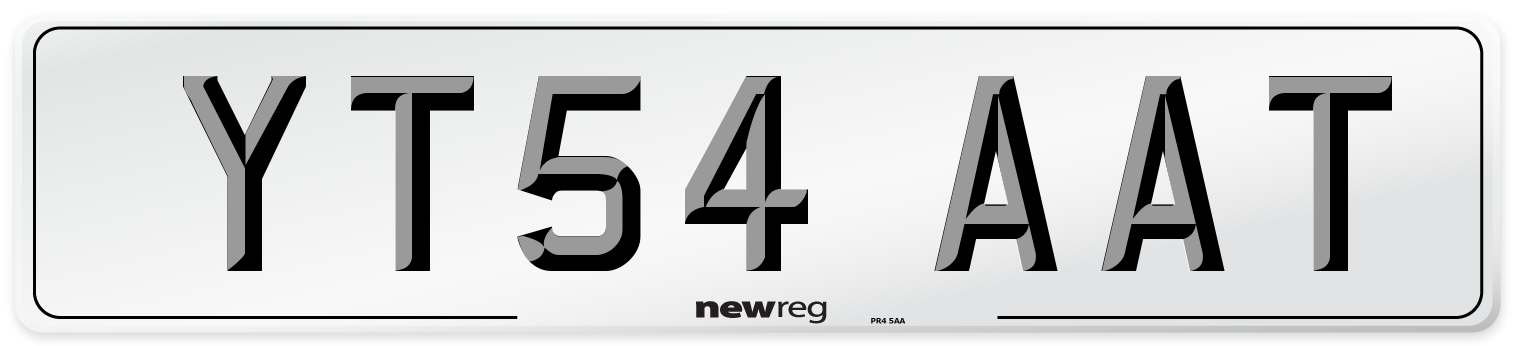 YT54 AAT Number Plate from New Reg